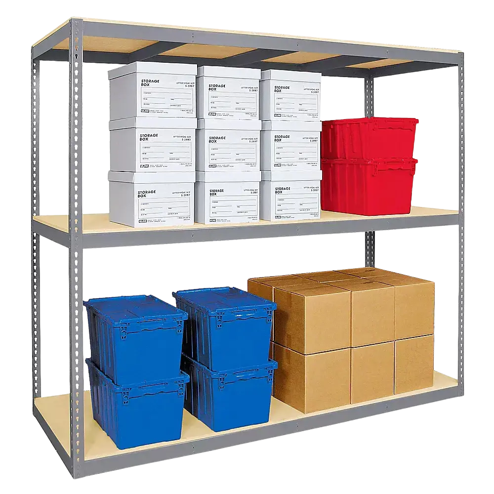 Boltless Shelving Holding Boxes Boltless Shelving Holding