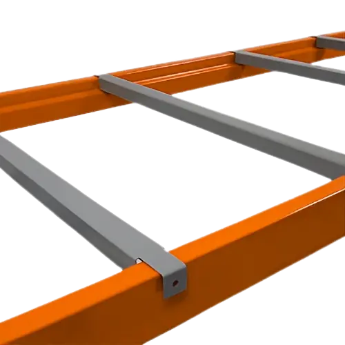 Pallet Supports installed in Pallet Racking in a warehouse In Los Angeles California