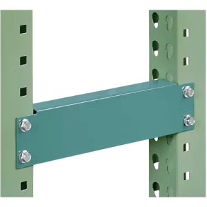 Row Spacer installed in pallet racking in a warehouse in Anaheim California