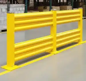 Guard Rails installed for a warehouse in Los Angeles California