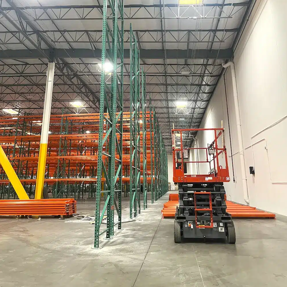 Newly Installed Pallet Racking for a Growing Warehouse in Southern California