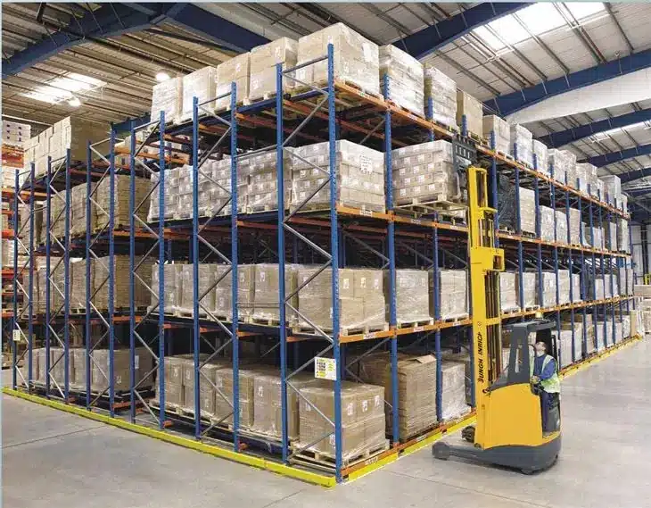 Push Back Racks installed for a beverage distributor in Southern California