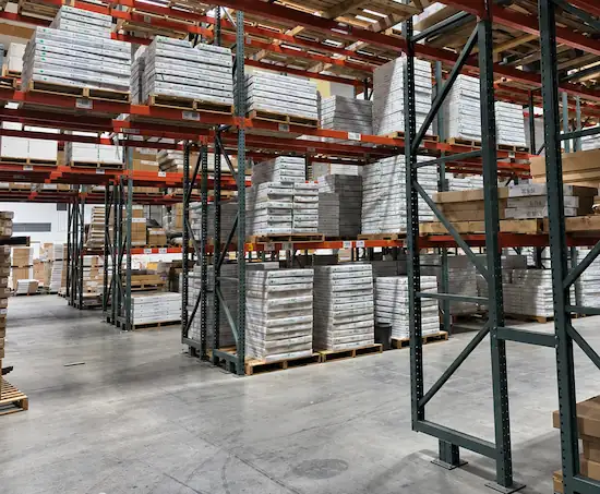 Used Pallet Racks installed for a warehouse in Santa Fe Springs